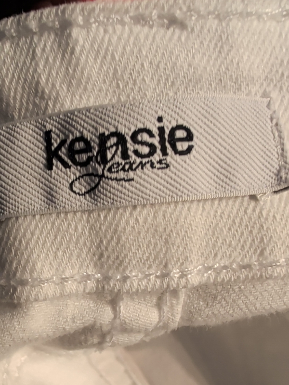 NWOT Kensie White Straight-Leg Jeans - Picture 3 of 12